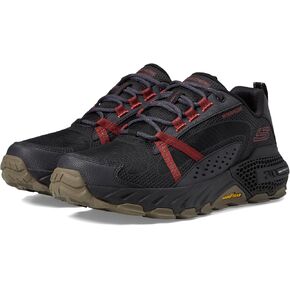 Skechers Men's 3D Max Protect Oxford, Black/Red, 7