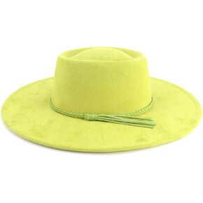 Wide Brim Fedora Hat for Men Women Big Rancher Felt Hat Pork Pie Jazz Hat