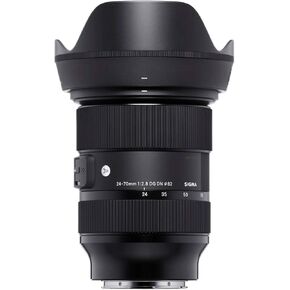 Sigma 24-70mm f/2.8 DG DN Art Zoom Full Frame E-Mount Lens Bundle with Software Suite, 64GB Extreme PRO SD Card and Hard Case with Customizable Foam (4 Items)