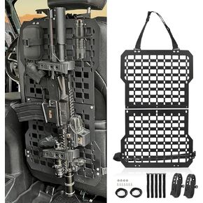 EOIS Molle Seat Back Organizer Tactical Truck Organizer Molle Panel with 3 Organizer Storage Bag MOLLE Platform Solutions Modular Molle Tailgate Panel Vehicle MOLLE Seat Cover