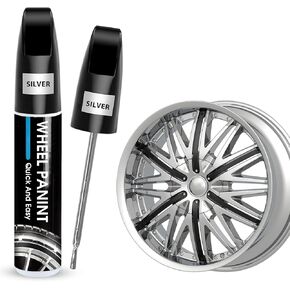 Gloss Black Rim Touch Up Paint, Car Wheel Repair Kit Curb Rash, Quick And Easy Wheel Scratch Repair, Rim Paint For Car Wheel Repair, Universal Color Black Wheel Paint