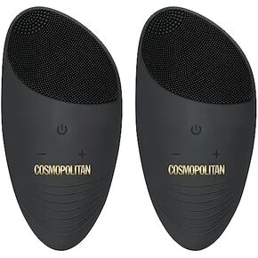 Cosmopolitan Rechargeable Facial Cleaner, Black & Gold (VRD928982397) (Pack of 2)