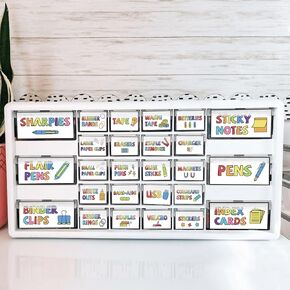42 Pieces Teacher Toolbox Labels Boho Teacher Toolbox Labels Tool Box Storage Label Boho Classroom Decor for Back to School Teachers Classroom Organization