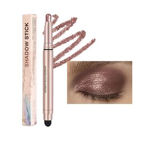 Cream Eyeshadow Stick, Cream to Powder Eyeshadow Pen Matte Shimmer Eyeshadow Stick Waterproof Long Lasting (12 colors set)
