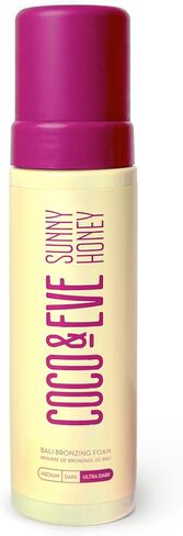 Coco & Eve Sunny Honey Bali Bronzing Self Tanner Mousse - (Dark) All Natural Sunless Tanning Mousse | Instant Self Tanning Lotion with Bronzer and Skin Moisturizer (6.7 fl oz) in Saudi Arabia