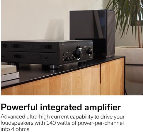 Denon PMA-1700NE (2022 Model) Integrated Amplifier (140W x 2), Built-in USB-DAC & Phono Equalizer, Analog Mode, Ultra-High Current Power Circuit, Advanced AL32 Processing Plus, Hi-Res Audio, Black in Kuwait