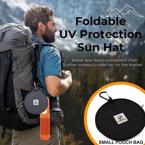 Flammi Mosquito Net Hat Safari Hat UPF 50+ Sun Protection Boonie Hats for Men with Neck Flap Fishing Hiking Hat for Men/Women in Kuwait