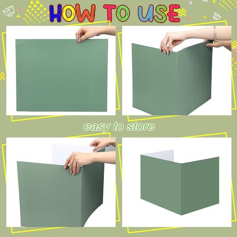 Yeaqee 24 Pcs Solid Privacy Boards for Student Desks Classroom Desk Divider Trifold Table Desk Privacy Panel Privacy Folders Screen Partition for School Teacher Student Study Test Home (Pastel Colors) in Saudi Arabia