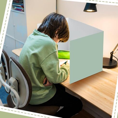 Yeaqee 24 Pcs Solid Privacy Boards for Student Desks Classroom Desk Divider Trifold Table Desk Privacy Panel Privacy Folders Screen Partition for School Teacher Student Study Test Home (Pastel Colors) in Saudi Arabia
