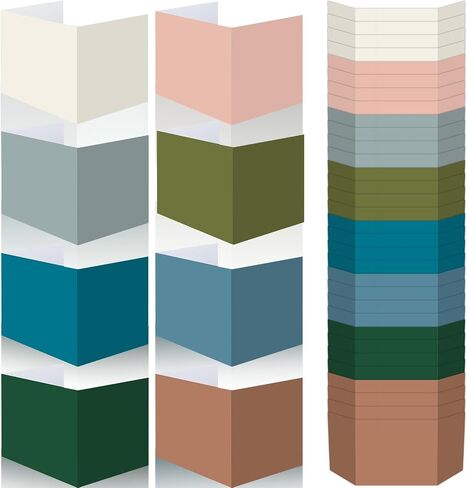 Yeaqee 24 Pcs Solid Privacy Boards for Student Desks Classroom Desk Divider Trifold Table Desk Privacy Panel Privacy Folders Screen Partition for School Teacher Student Study Test Home (Pastel Colors) in Saudi Arabia