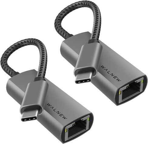 محول USB C إلى Ethernet ، محول كابل USB من النوع C إلى RJ45 Gigabit Ethernet محول ، محول شبكة Thunderbolt 3 إلى RJ45 LAN لـ MacBook Pro/Air، iPad Pro، Dell XPS، Galaxy S20 S10 S9 in Kuwait