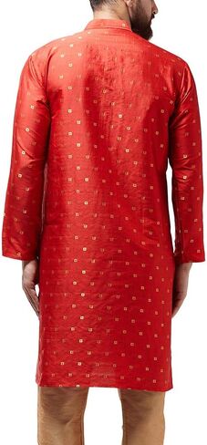 Sojanya (Since 1958, Men's Silk Blend Printed Only Long Kurta in Saudi Arabia