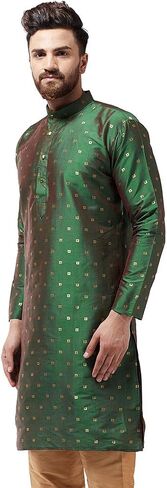 Sojanya (Since 1958, Men's Silk Blend Printed Only Long Kurta in Saudi Arabia