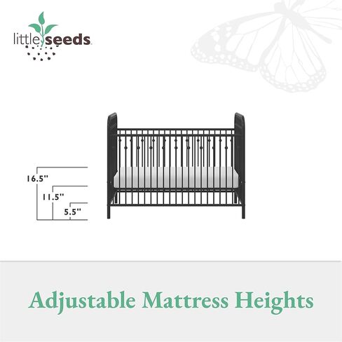 سرير أطفال من Little Seeds Monarch Hill Ivy Black Metal in Saudi Arabia