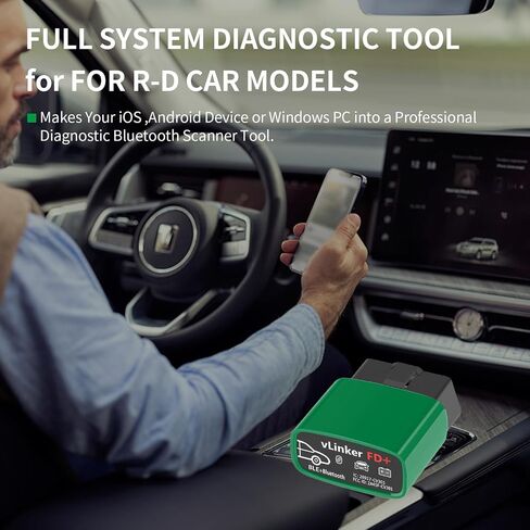أداة تشخيص الماسح الضوئي vLinker FD BT3.0 Bluetooth Obd2 - قارئات رموز السيارة وأدوات المسح الضوئي للهاتف والأندرويد - تشخيص تلقائي لجميع الأنظمة اللاسلكية obd2 للتحقق من ضوء المحرك in Saudi Arabia