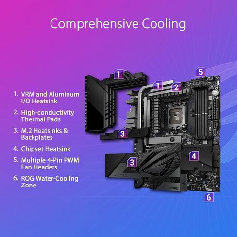 ASUS ROG Maximus Z790 Formula LGA 1700(Intel 14th &13th&12th) ATX Gaming Motherboard(HybridChill,ROG Water-Cooling Zone,DDR5,Wi-Fi 7, 5X M.2 Slots, PCIe® 5.0 NVMe® SSD, 2xThunderbolt™ 4 Ports) in Saudi Arabia