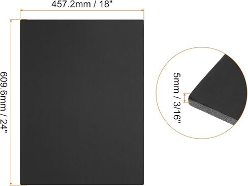 15 PCS Black Foam Board 16x20 Inch, Foam Boards 3/16 Inch Thick Foam Poster Board, [for Presentation Projects, Art Crafts, Poster Making] in Kuwait