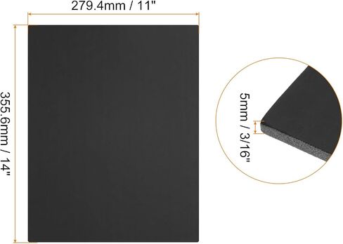 15 PCS Black Foam Board 16x20 Inch, Foam Boards 3/16 Inch Thick Foam Poster Board, [for Presentation Projects, Art Crafts, Poster Making] in Kuwait