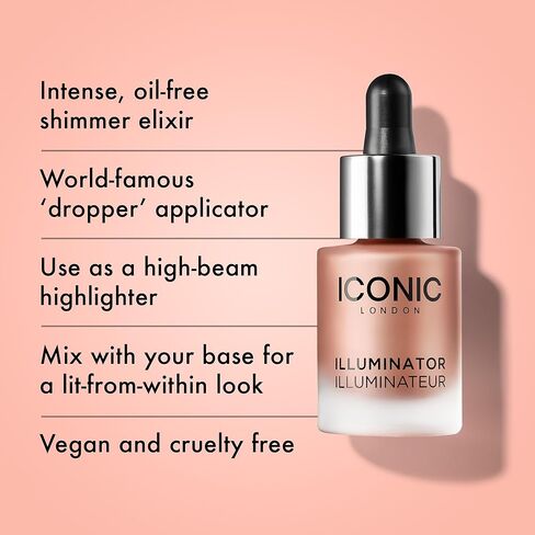 ICONIC LONDON Illuminator | Liquid Highlighting Drops for a Radiant Glow, Cruelty-Free, Vegan Makeup in Saudi Arabia