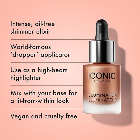 ICONIC LONDON Illuminator | Liquid Highlighting Drops for a Radiant Glow, Cruelty-Free, Vegan Makeup in Saudi Arabia
