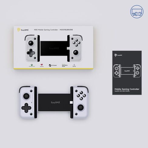 وحدة تحكم الألعاب المحمولة EasySMX M10 لأجهزة iPhone وiPhone وحدة تحكم ألعاب iPhone مع عصا التحكم بتأثير Hall/مشغل Hall، الشحن العابر بوقت استجابة منخفض in Kuwait
