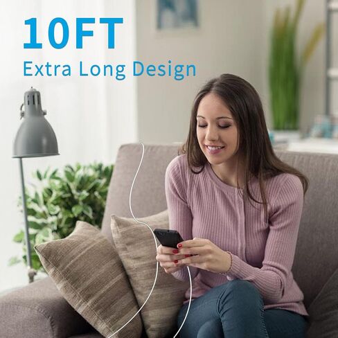 Ximytec [MFi Certified] USB C to Lightning Cable 3Pack 3FT iPhone Fast Charger Cable Type C Charging Cord Compatible with iPhone 13 13 Pro Max 12 12 Pro Max 11 XS XR X 8 iPad,White in Saudi Arabia