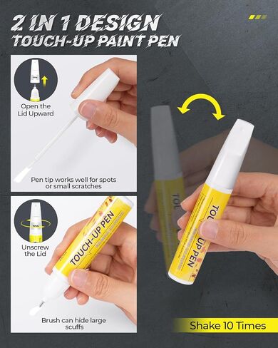 Touch Up Paint for Cars, Car Red Paint Scratch Repair, 2 in 1 Design Car Remover Scratch Repair Paint Pen, Quick & Easy to Repair Minor Automotive Scratches and Car Wheels Rims Bikes Trucks in Saudi Arabia