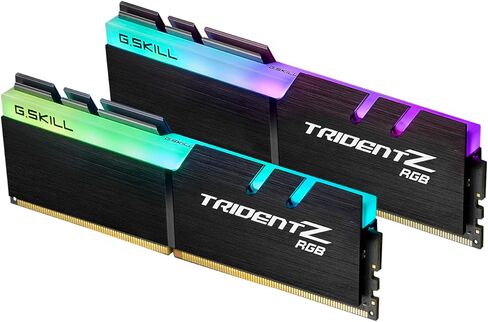 G.سكيل ذاكرة DDR4 3600 من سلسلة ترايدنت زد RGB 16GB (2 × 8GB) 288 دبوس SDRAM PC4-28800 DDR4 3600 CL18-22-22-42 1.35 فولت ثنائي القناة موديل F4-3600C18D-16GTZR in Saudi Arabia