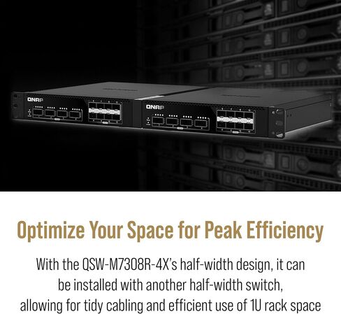 QNAP 12-Port 10GbE Managed Network Switch (QSW-IM1200-8C-US). Industrial-Grade Fanless, Layer 2, Web Management in Saudi Arabia