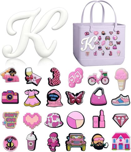 Bogg Bag Letter Charms，Alphabet Lettering Accessories Bogg Charms Compatible with Bogg Bag, Insert Decorative Letter Bag Charms for Bogg Bag in Saudi Arabia