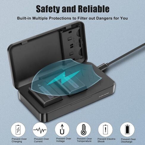 JYJZPB NP-FW50 Replacement Battery and Fast 18W Dual Charger for Sony A6400 in Saudi Arabia