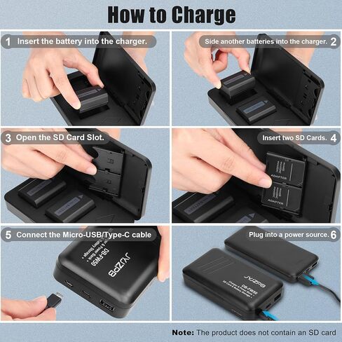 JYJZPB NP-FW50 Replacement Battery and Fast 18W Dual Charger for Sony A6400 in Saudi Arabia