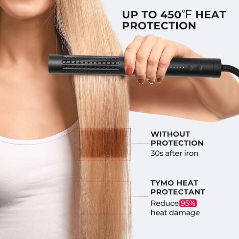 TYMO Heat Protectant Spray for Hair with Argan Oil for Styling Tools, Heat Protection Spray to Smooth & Hydrate, Natural Clean Formulation, Multi-benefit Treatment, Lightweight for All Hair Types in Saudi Arabia
