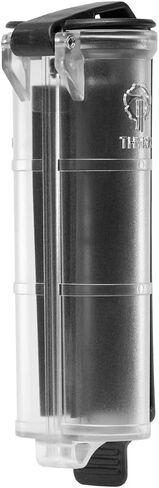 Thyrm CellVault XL Battery Storage (Black) Case for AA, AAA, CR123, 18650 Batteries, Survival Gear, Made in USA in Kuwait
