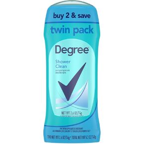 Degree Women Anti-Perspirant and Deodorant Invisible Solid, Shower Clean 1.6 oz (Pack of 5)