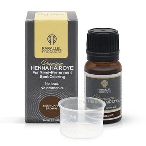 Parallel Products Spot Color Henna Kit - Henna Hair Dye - 3 grams - Tint for Professional Spot Coloring - With Mixing Dish - Covers Grey Hair - Root Touch Up (Black)