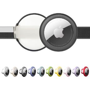 BuddyArmor AirTag Holder, Airtag Case Designed for Pets, Aluminium Alloy GPS Tracking Accessories Protective Cover Suitable for Different Sizes of Pet Collars(Grey)