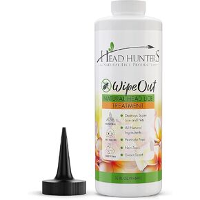 Head Hunters Pro Kit - Wipeout Natural Lice Treatment Extra Strength Family Head Lice Shampoo & Lice Comb - Kills Lice, Super Lice, and Nits - Non-Toxic Head Lice Treatment for Adults & Children, 12oz