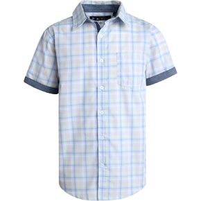 Ben Sherman Boys' Button Down Shirt - Casual Short Sleeve Woven Shirt - Kids' Collared Shirt for Boys (8-18)