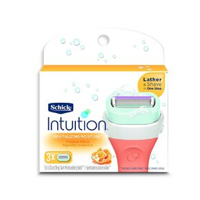 INTUITION Schick Island Women's Razor Blade Refills with Acai Berry Extract, 6 Count (Pack of 1)