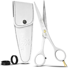 The Cut Factory- Hair Scissors and Barber Scissors Professional- 6 iches Finest Stainless Steel Hair Cutting Scissors with Smooth Razor Edge Blades -Use for Salon & Personal Use (Pink)