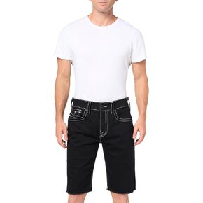 True Religion Men's Ricky Sn Flap 1/2" Short Raw Hem