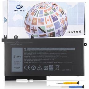 استبدال بطارية الكمبيوتر المحمول ANTIEE 68Wh GJKNX لجهاز Dell Latitude 5480 5580 5280 5288 5290 5488 5490 5491 5495 5590 5591 E5480 E5580 E5590 E5490 Precision 15 3520 3530 GD1JP DY9NT 0DY9 NT 5YHR4 451-BBZG in Kuwait