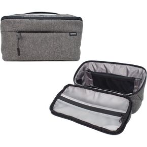 Toiletry Bag Dopp Kit For Men, Large Travel Toiletry Organizer, Full-Open Shaving Bag Bathroom Case for Traveling, Water Resistant Hygiene Grooming Pouch Bag For Toiletries Accessories, Black