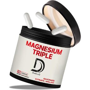 2250MG Magnesium L-Threonate w. L-Theanine & Apigenin - 120 Capsules - Triple Magnesium Complex Supplement