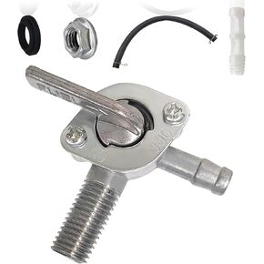 Generator Petcock Fuel Tank Shut Off Valve Gas Switch 310574GS for Champion Generac 310573GS 193272GS 204743GS All Power Briggs and Stratton Honda Champion etc (M16X1.5 with Filter Cup)
