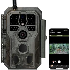 GardePro E8 Trail Camera WiFi 32MP 1296p Fast 0.1s Trigger Speed Motion Activated 100ft Night Vision IP66 Waterproof