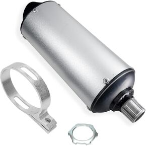 Performance Exhaust Muffler Silencer for Predator 212 196cc GX160 420cc 301cc GX390 98cc 6.5hp, Coleman CT200U BT200X KT196 CT100U Baja Massimo MB200 Go Kart Engine Mini Bike Parts (Black)