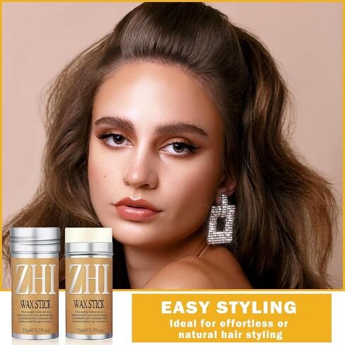 Hair Wax Stick for Hair Long-Lasting Styling Wax Stick Hair,Non-greasy Hair Pomade Stick for Flyaways and Edge Frizz Hair in Kuwait