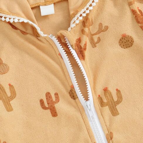 Girls Swim Cover Up Kid Hooded Zip-Up Terry Swimsuit Coverup Towel Bathing Suit Bathrobe Pool Swim Beach Robe Dress in Kuwait